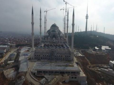 Çamlıca Camii havadan görüntülendi! 