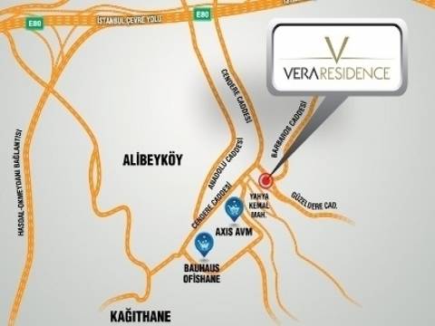  Vera Residence Kağıthane adres bilgileri!