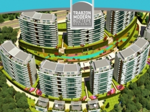  Trabzon Modern Rezidans'ta 2013’te teslim! 220 bin 500 liraya 2+1!