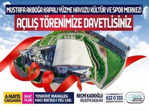 Esenyurt Mustafa Akboğa Yüzme Havuzu yarın hizmete açılacak! 