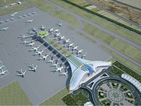  Aşkabat Uluslararası Havaalanı 2. yolcu terminali hizmete açıldı!