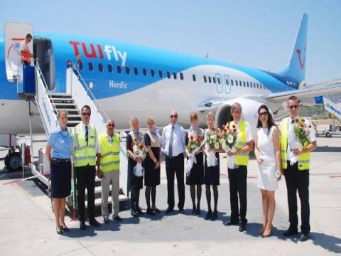 TUIfly Nordic, Gazipaşa Havalimanına ilk seferini yaptı!