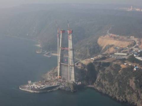 3. Köprü tamamlandığında 320 metre yüksekliğe sahip olacak!