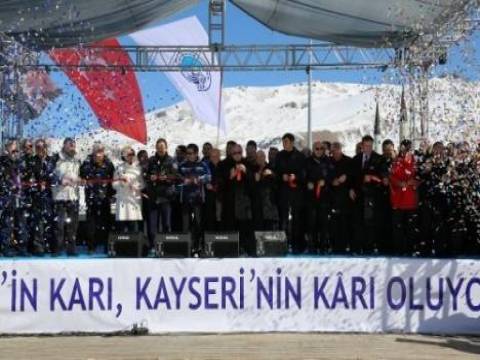 Kayseri Erciyes’te 15 yeni tesis düzenlenen törenle hizmete açıldı!