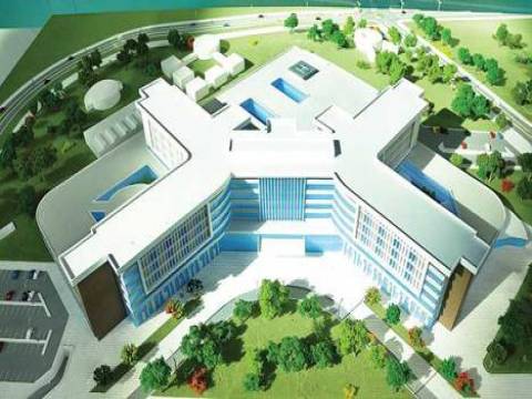 Mehmet Müezzinoğlu Ağrı Şehir Hastanesi inşaatında incelemelerde bulundu!