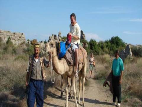  Antalya Side Antik Kent'te 2014 yılı deve turları başladı! 