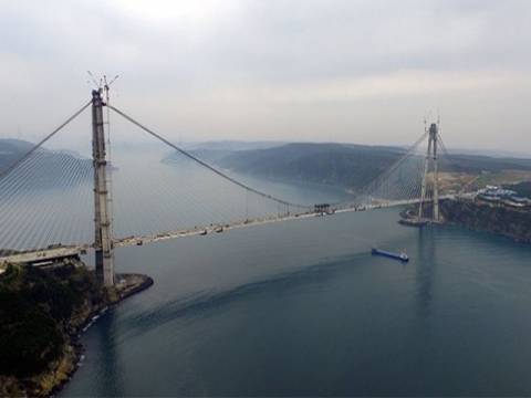 Yavuz Sultan Selim Köprüsü'nün inşaatı tamamlandı!