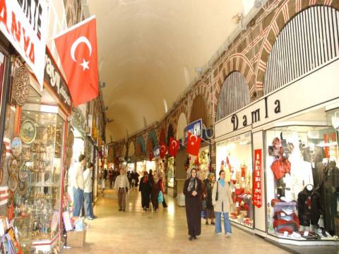  Bursa Tarihi Kapalı Çarşı'da cephe sağlıklaştırma çalışmaları başladı!