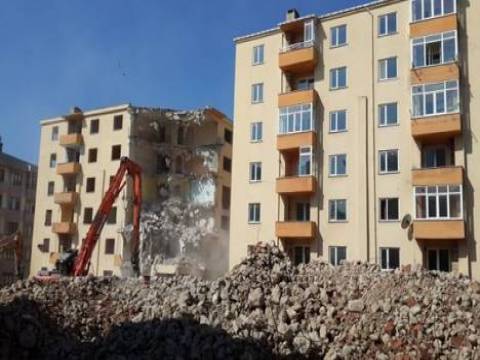 Tekirdağ'da kentsel dönüşüm yıkımları başladı!