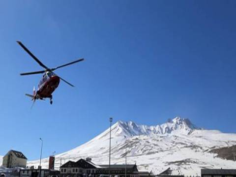  Kayseri Erciyes'te artık helikopterle de kayak yapılabilecek!