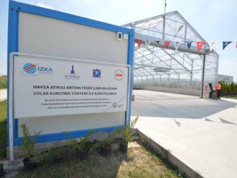  İzmir'de solar çamur kurutma tesisi hizmete açıldı! 
