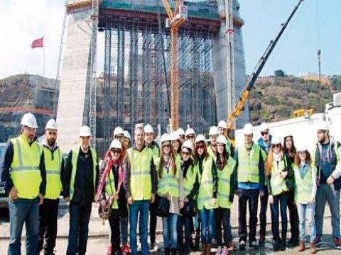  3. Köprü inşaatını Selanik Aristotle Üniversitesi öğrencileri ziyaret etti!