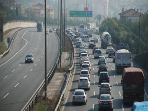  TEM otoyolunun Ankara istikameti 8 saat trafiğe kapatılacak!