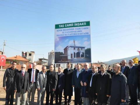  Kınık'ta Taş Cami'nin temeli törenle atıldı!