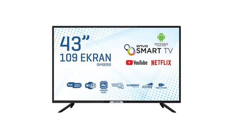  Media Markt'te dev televizyon fırsatı! Onvo OV43250 43 109 Ekran Uydu Alıcılı Android Smart Full-HD LED TV Nisan 2022 fiyat listesi!