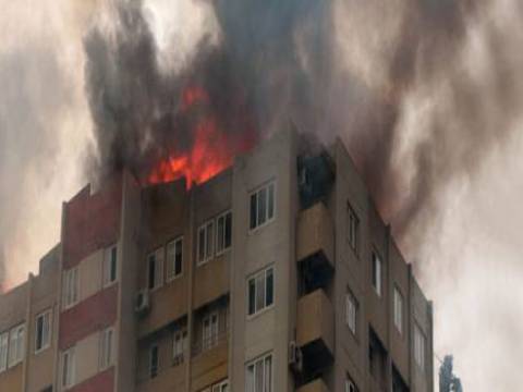  Ümraniye Soyak Yenişehir Şelale Evleri'nde yangın çıktı! 