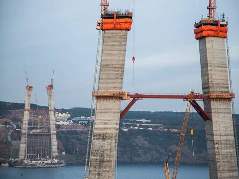  Yavuz Sultan Selim köprüsünün kuleleri haftaya tamamlanıyor!
