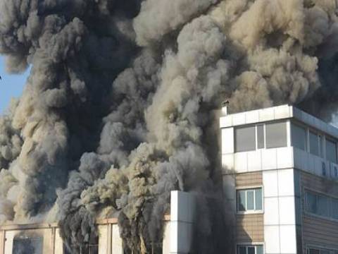 Çorlu Birpa kimyasal fabrikasında yangını çıktı!