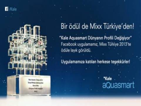 Kale Aquasmart Dünyanın Profili Değişiyor uygulaması ile ödül aldı!